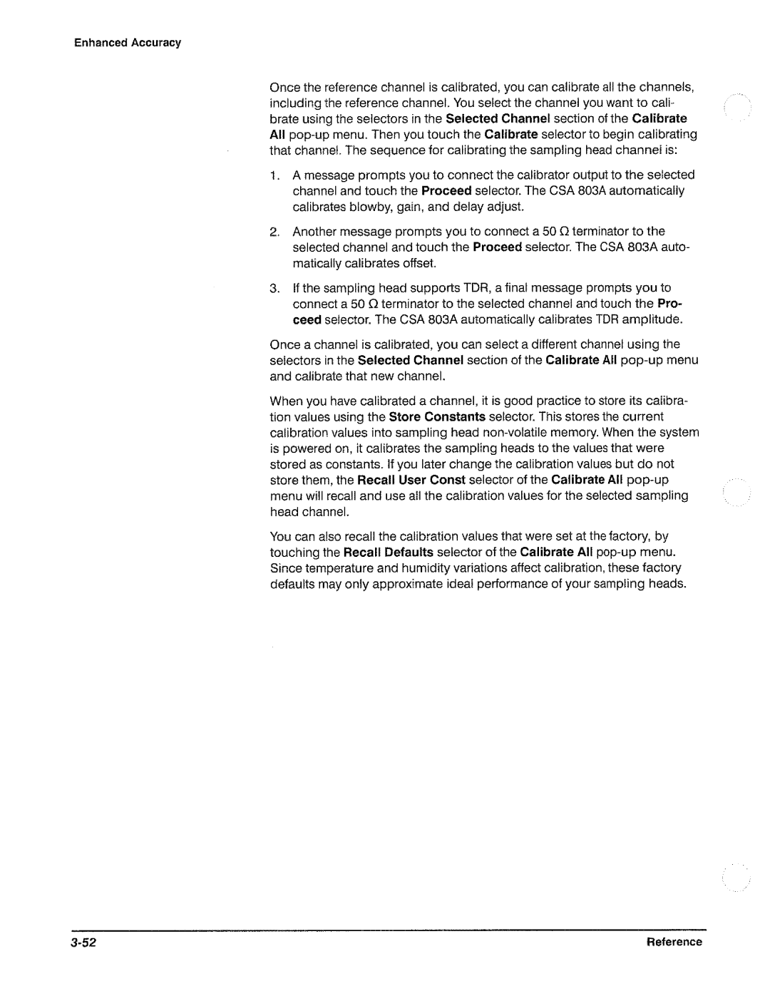 Tektronix CSA 803A manual 