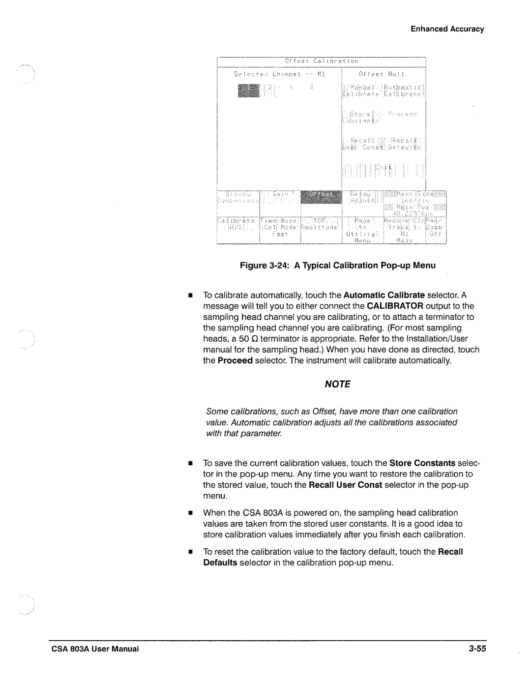 Tektronix CSA 803A manual 