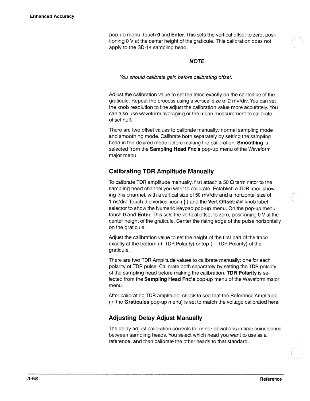 Tektronix CSA 803A manual 