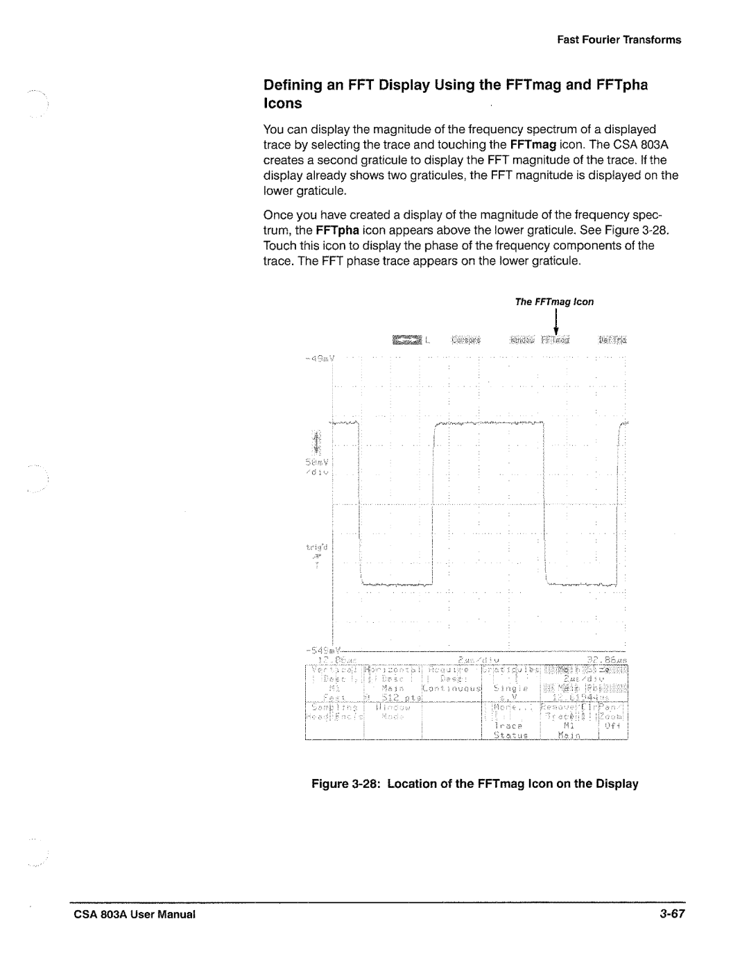 Tektronix CSA 803A manual 