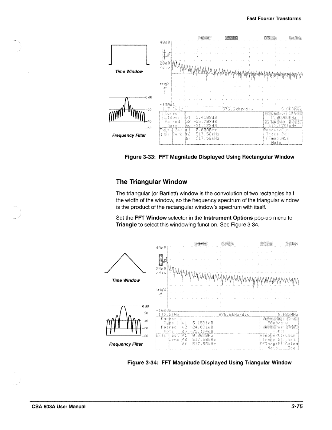 Tektronix CSA 803A manual 