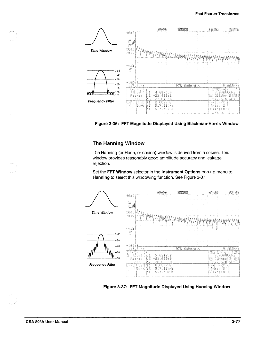 Tektronix CSA 803A manual 