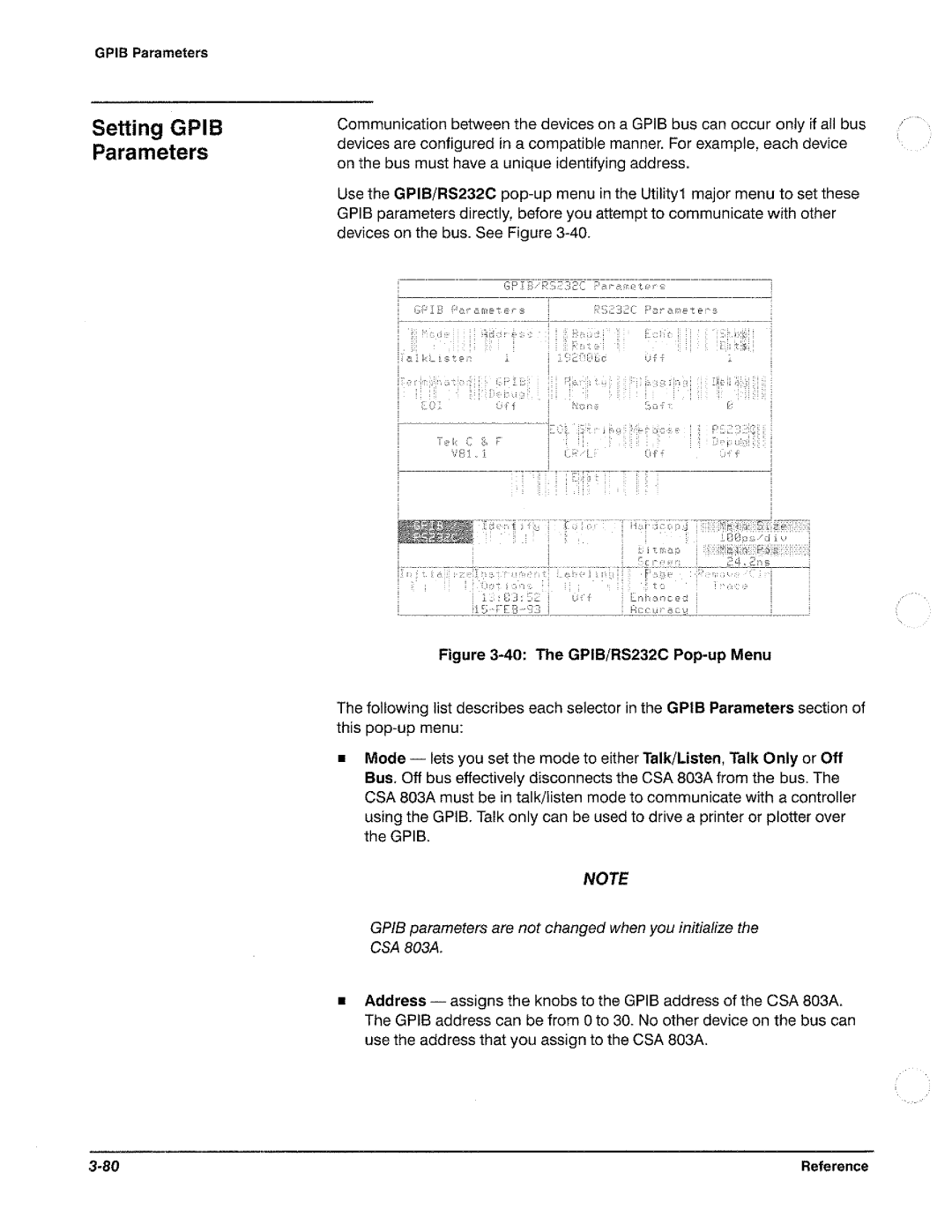 Tektronix CSA 803A manual 