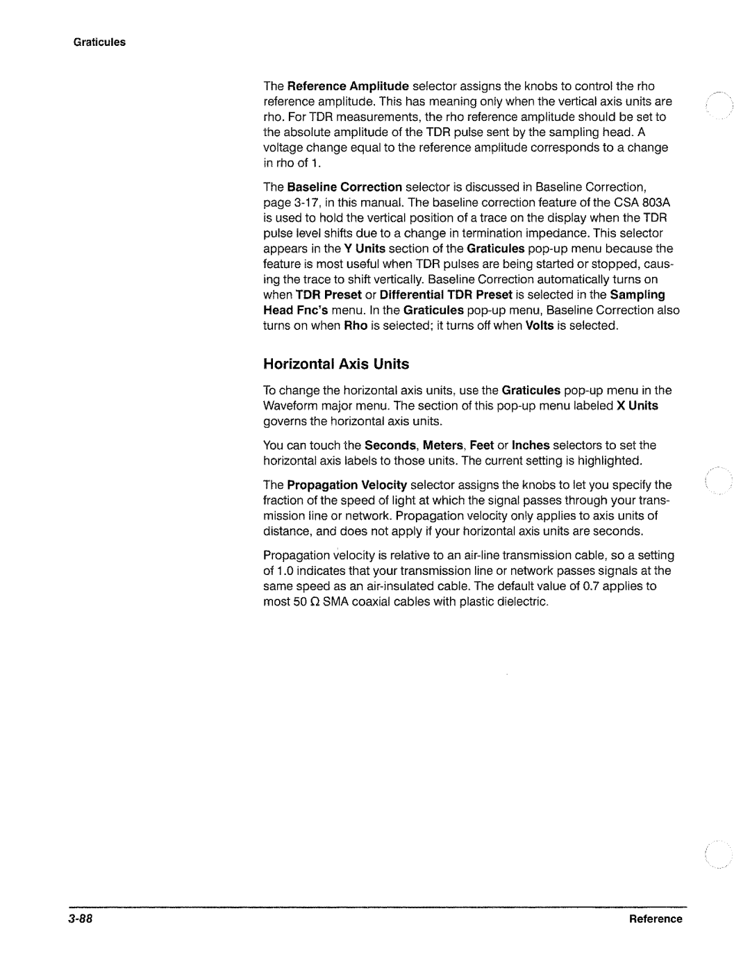 Tektronix CSA 803A manual 