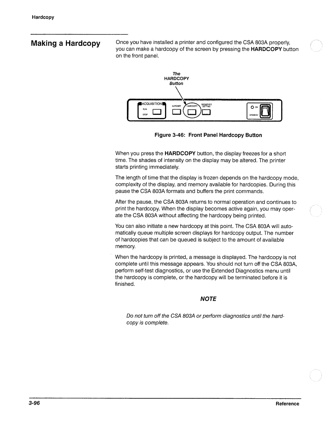 Tektronix CSA 803A manual 