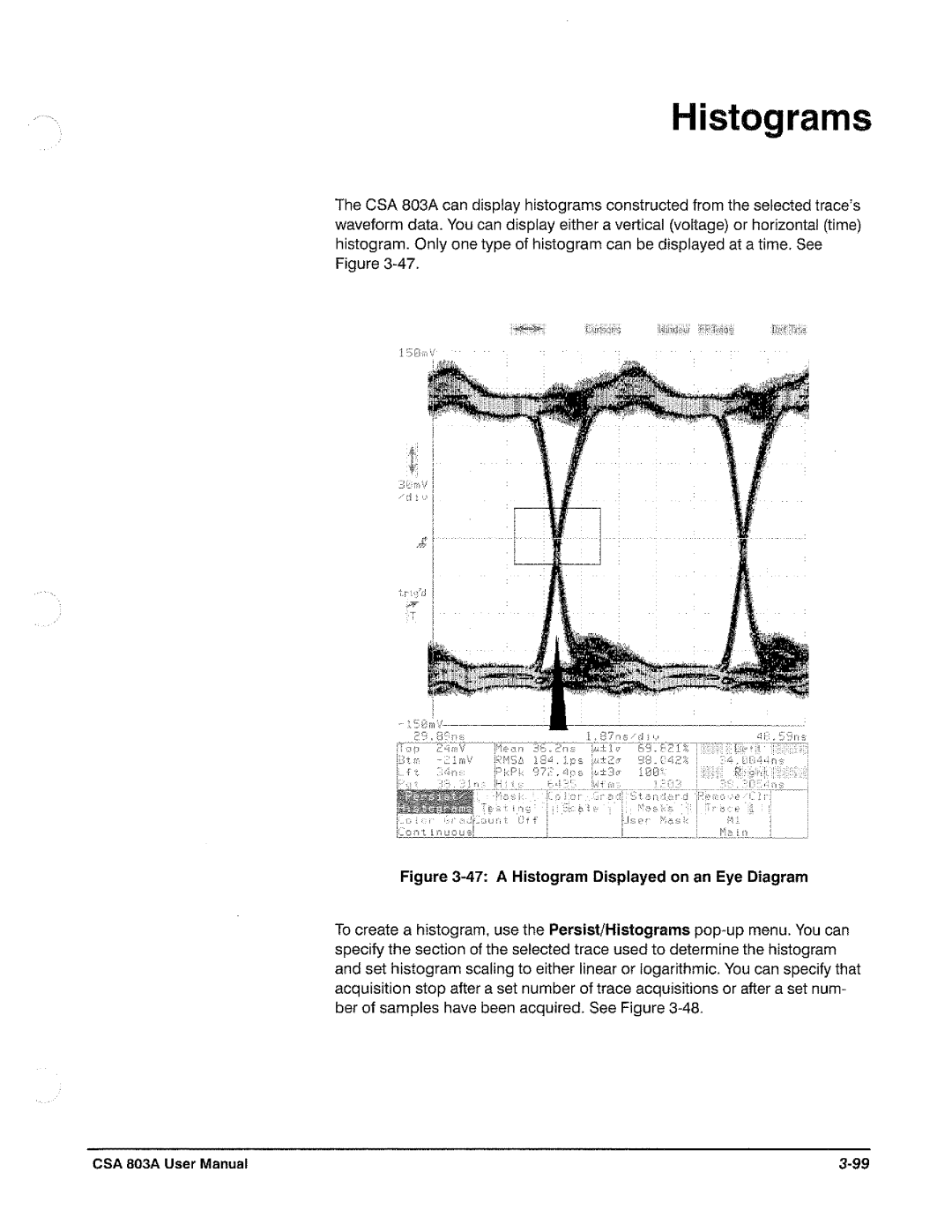 Tektronix CSA 803A manual 