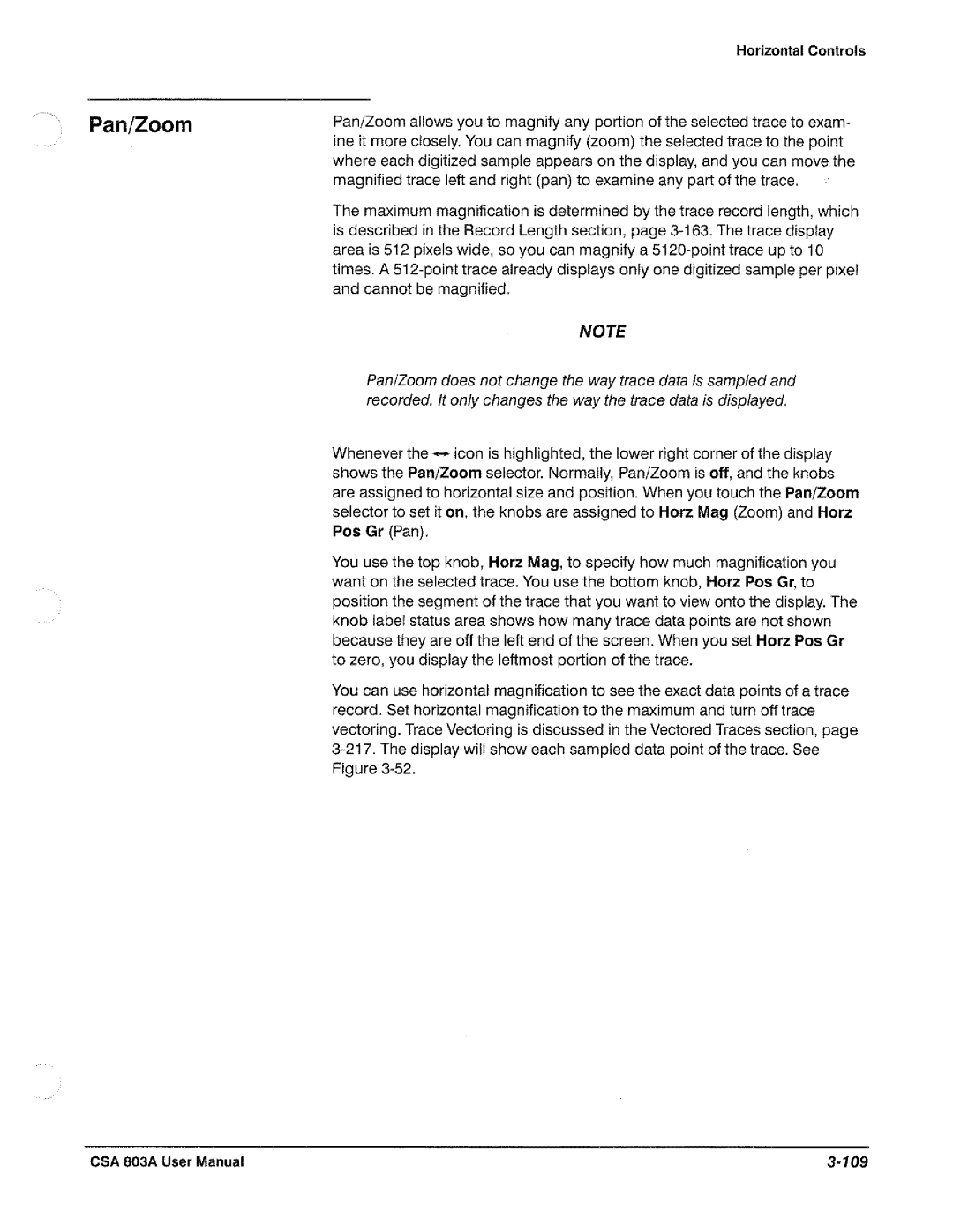 Tektronix CSA 803A manual 