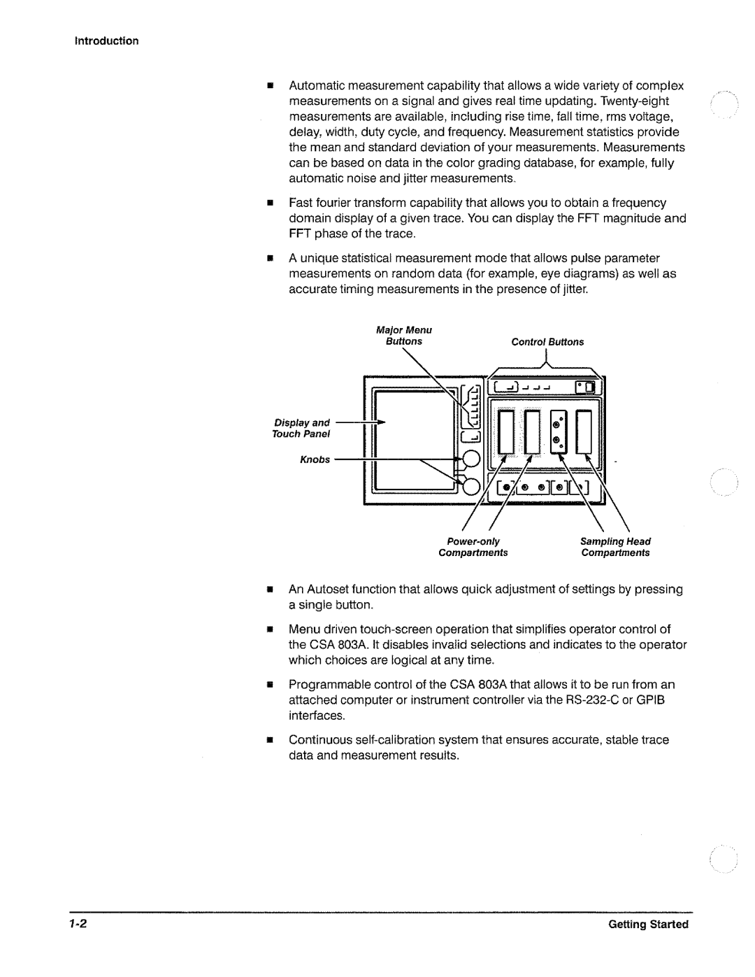 Tektronix CSA 803A manual 