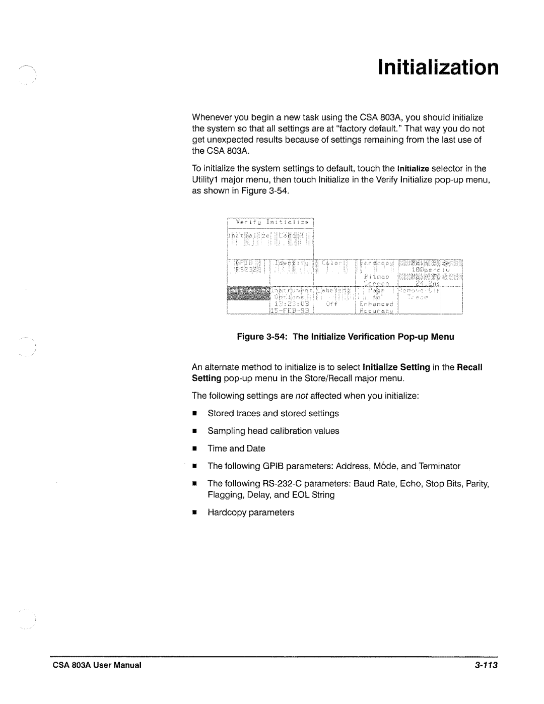 Tektronix CSA 803A manual 