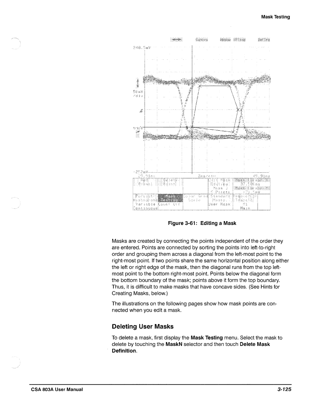 Tektronix CSA 803A manual 