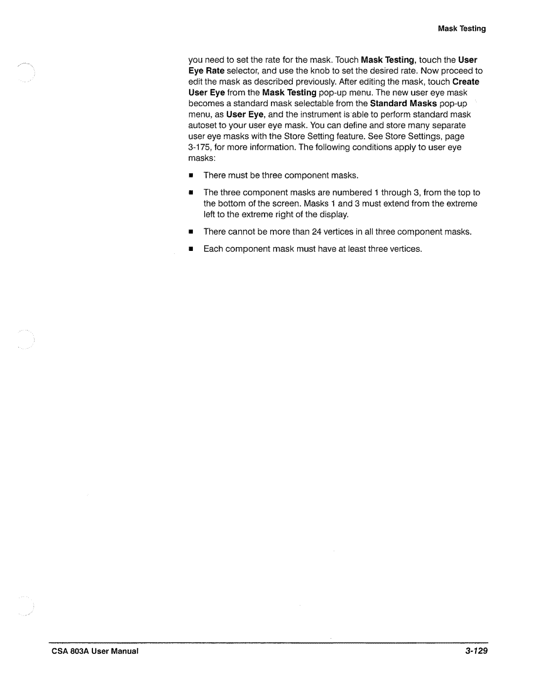 Tektronix CSA 803A manual 