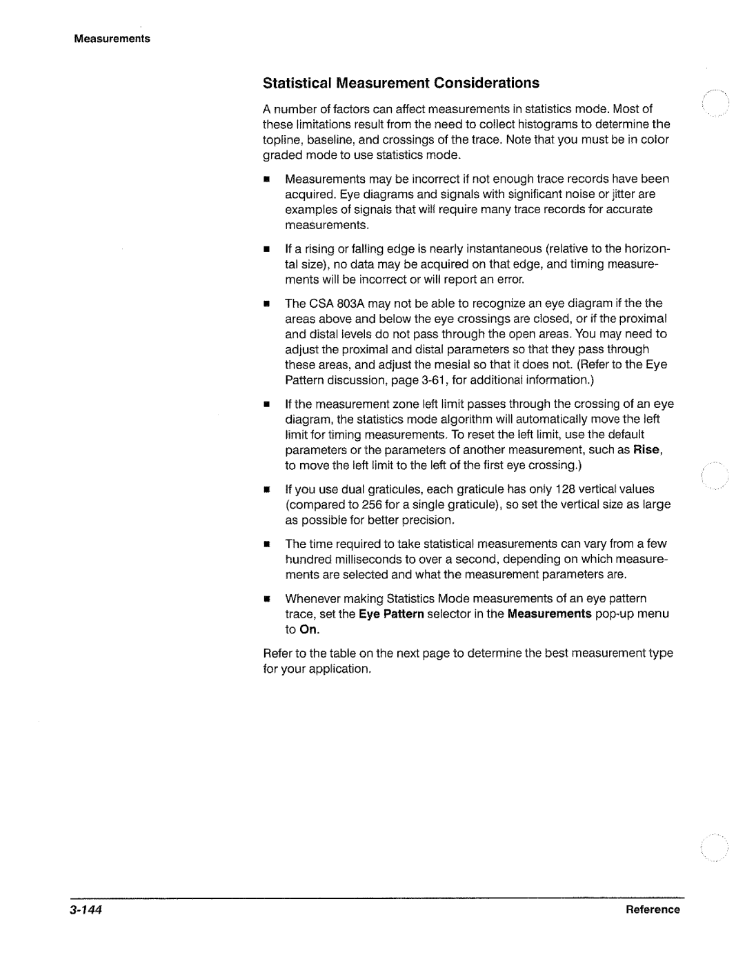 Tektronix CSA 803A manual 