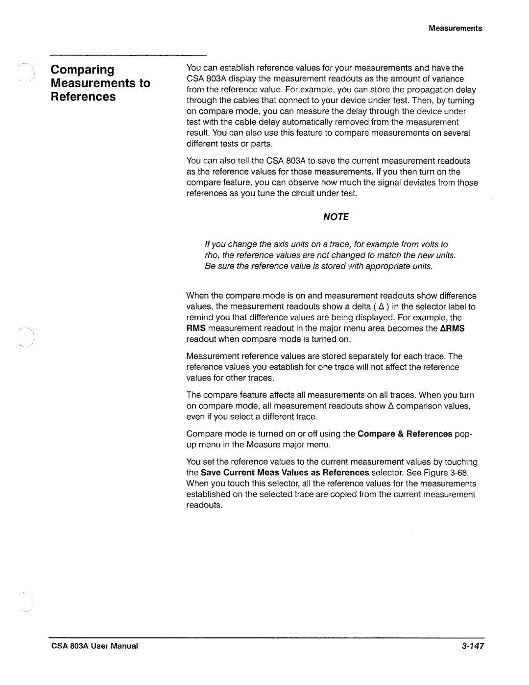 Tektronix CSA 803A manual 