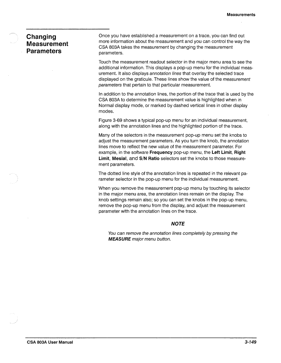 Tektronix CSA 803A manual 