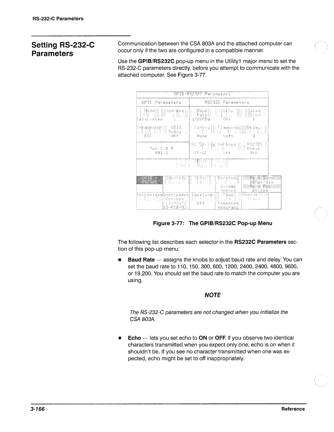 Tektronix CSA 803A manual 