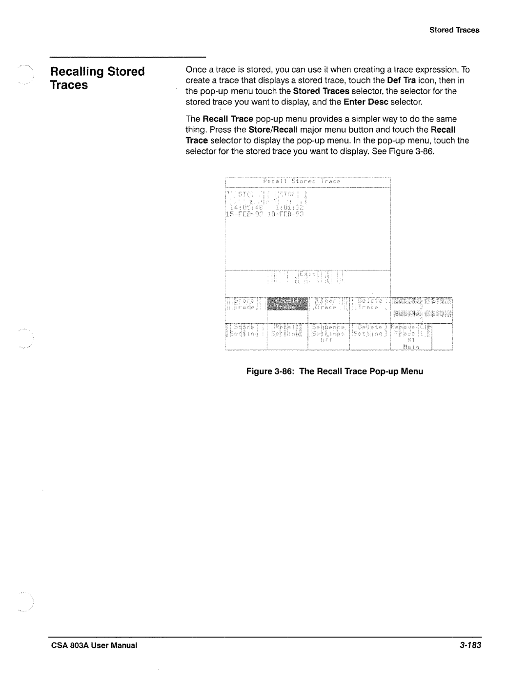 Tektronix CSA 803A manual 