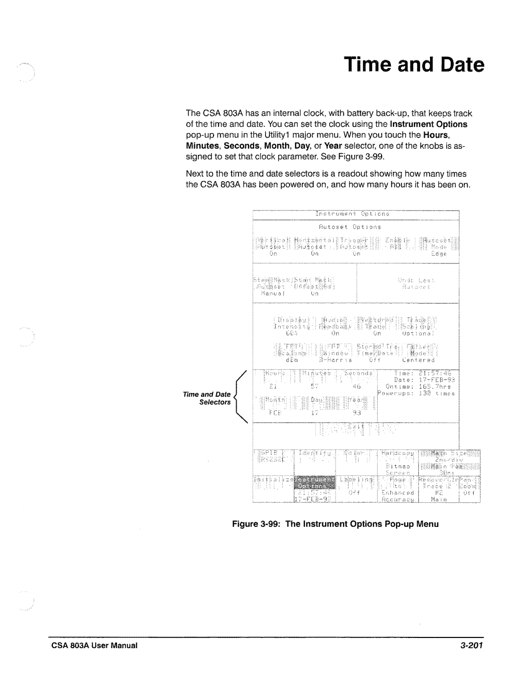 Tektronix CSA 803A manual 