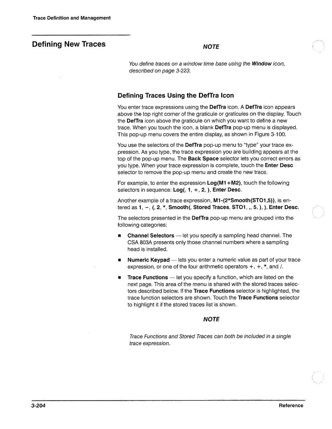 Tektronix CSA 803A manual 