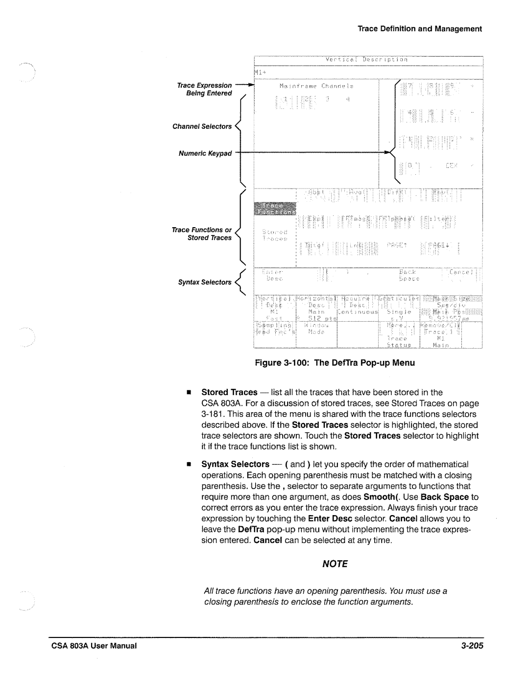 Tektronix CSA 803A manual 