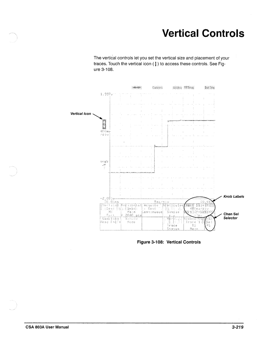 Tektronix CSA 803A manual 