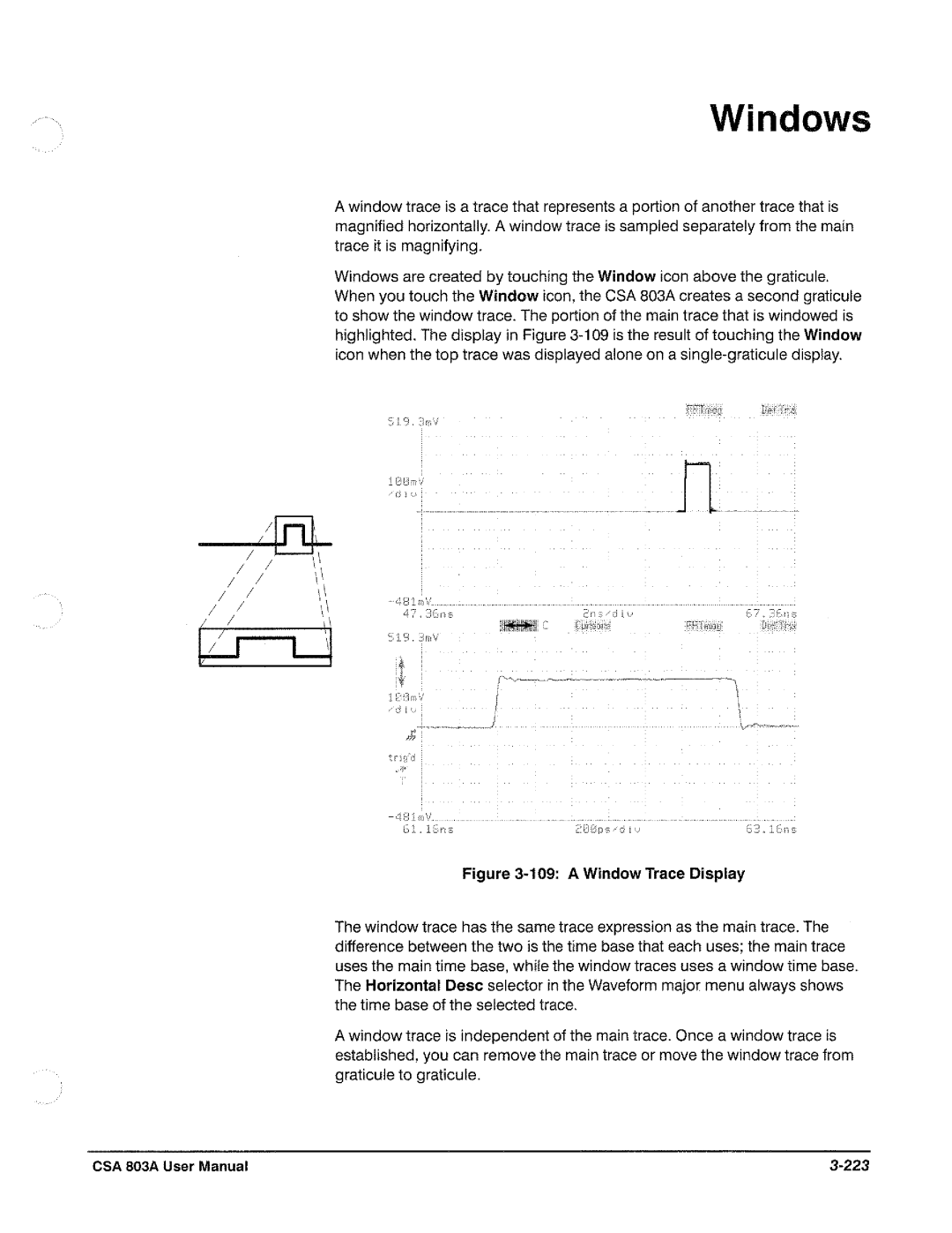 Tektronix CSA 803A manual 