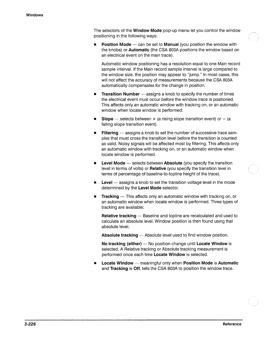 Tektronix CSA 803A manual 