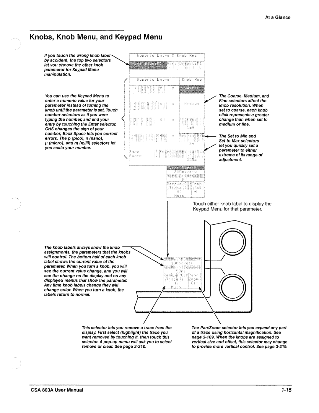 Tektronix CSA 803A manual 