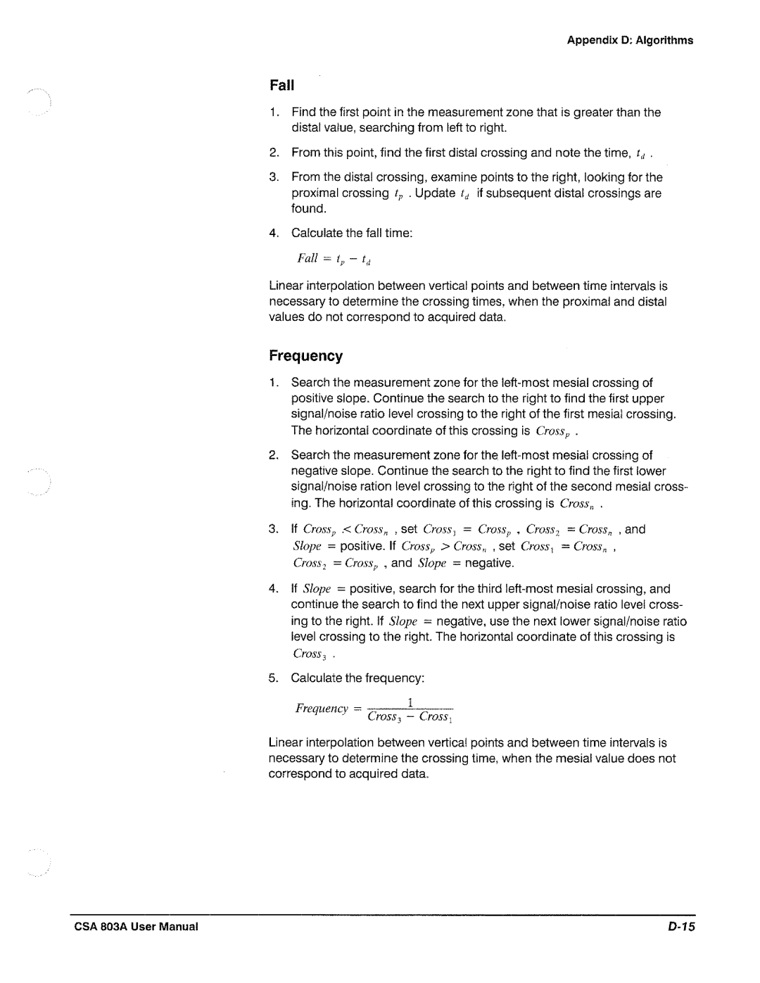 Tektronix CSA 803A manual 