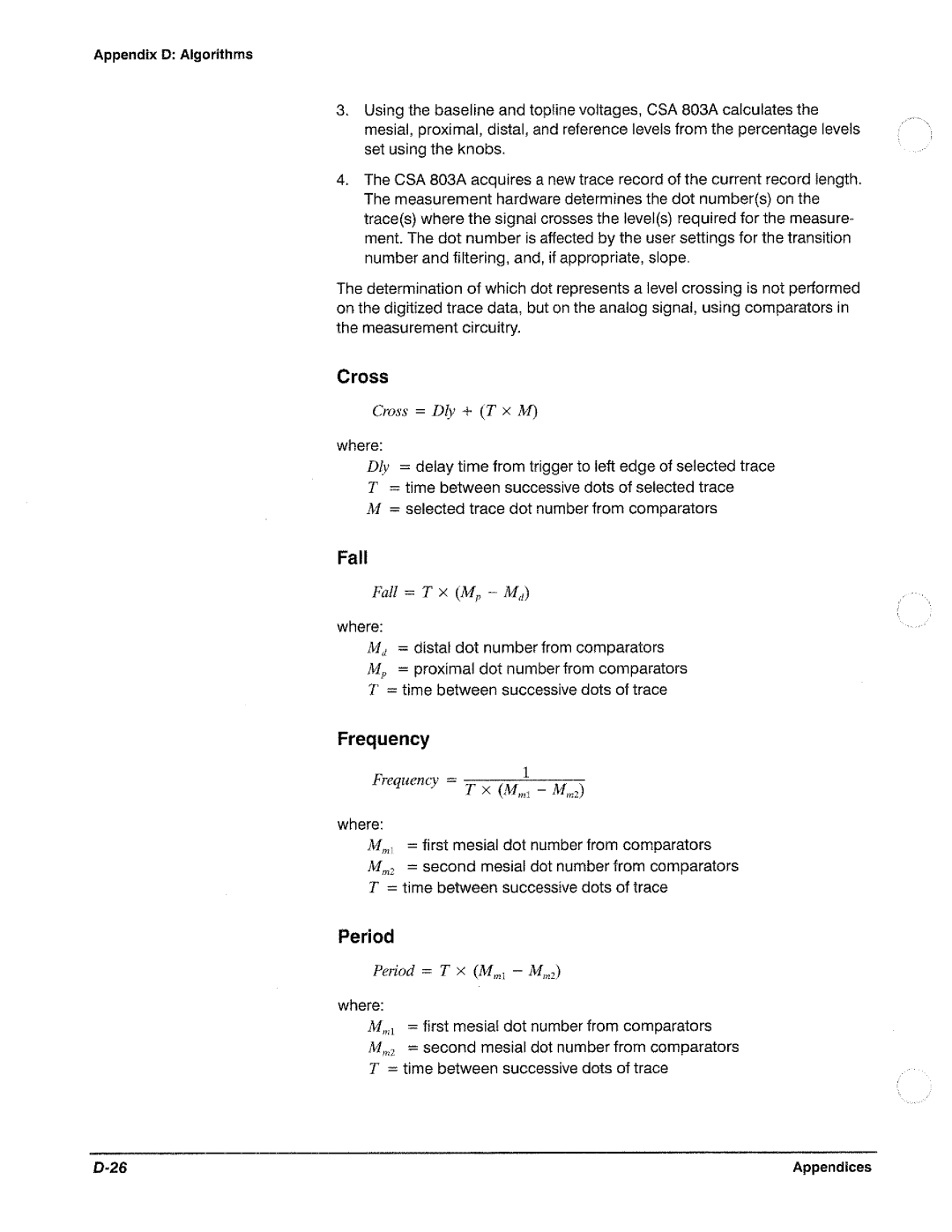 Tektronix CSA 803A manual 