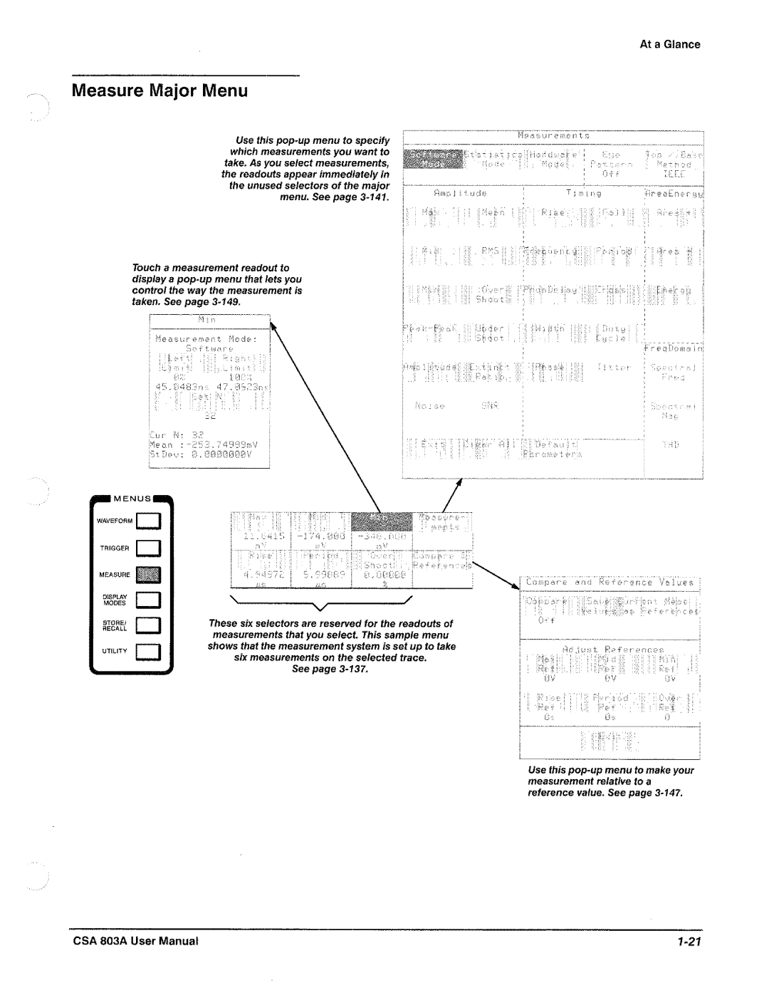 Tektronix CSA 803A manual 