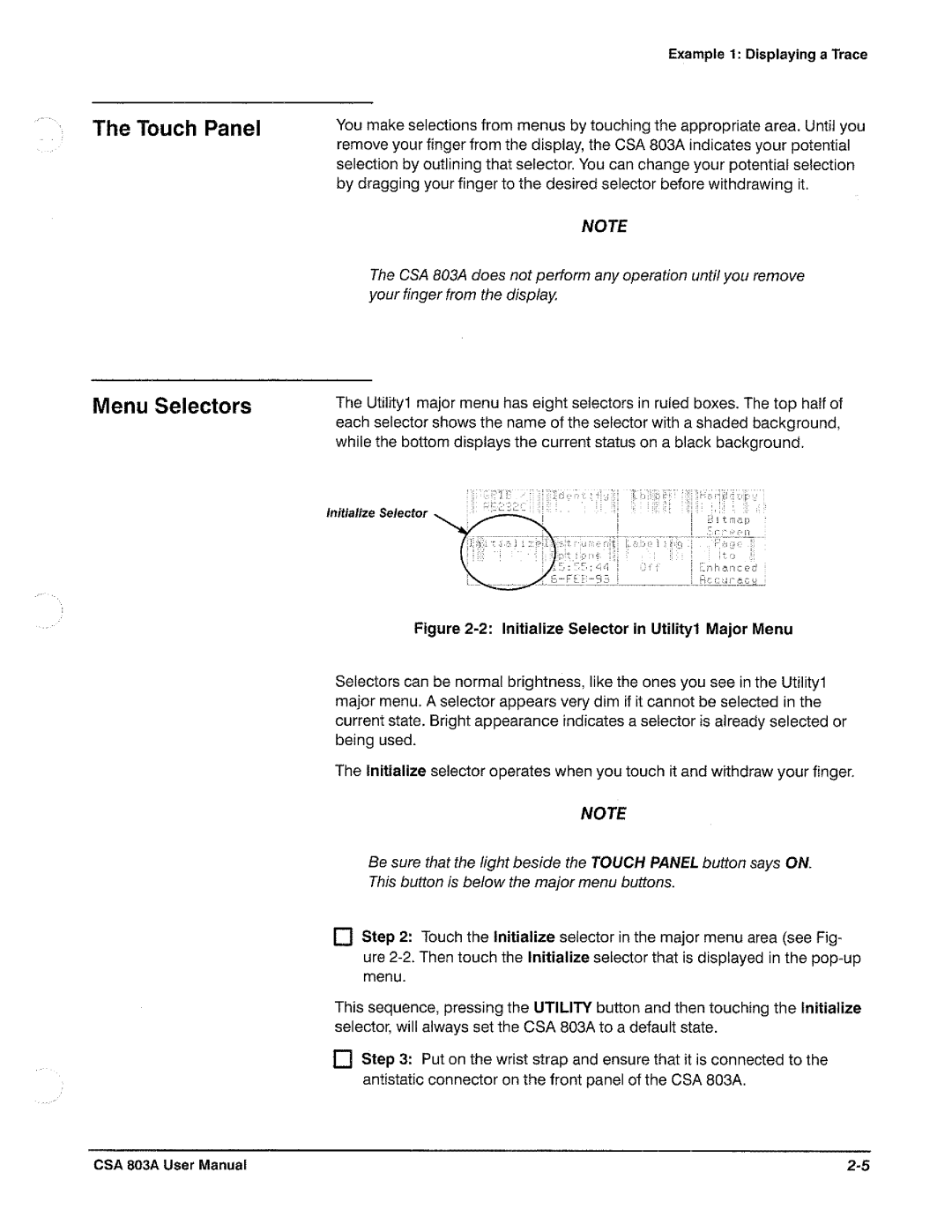 Tektronix CSA 803A manual 