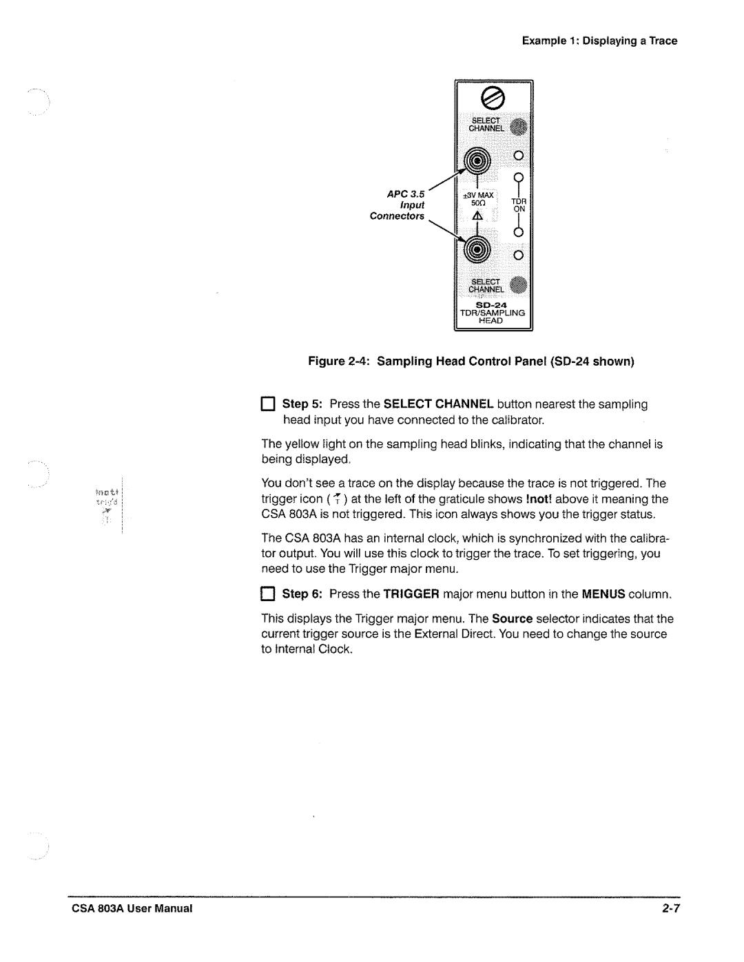 Tektronix CSA 803A manual 