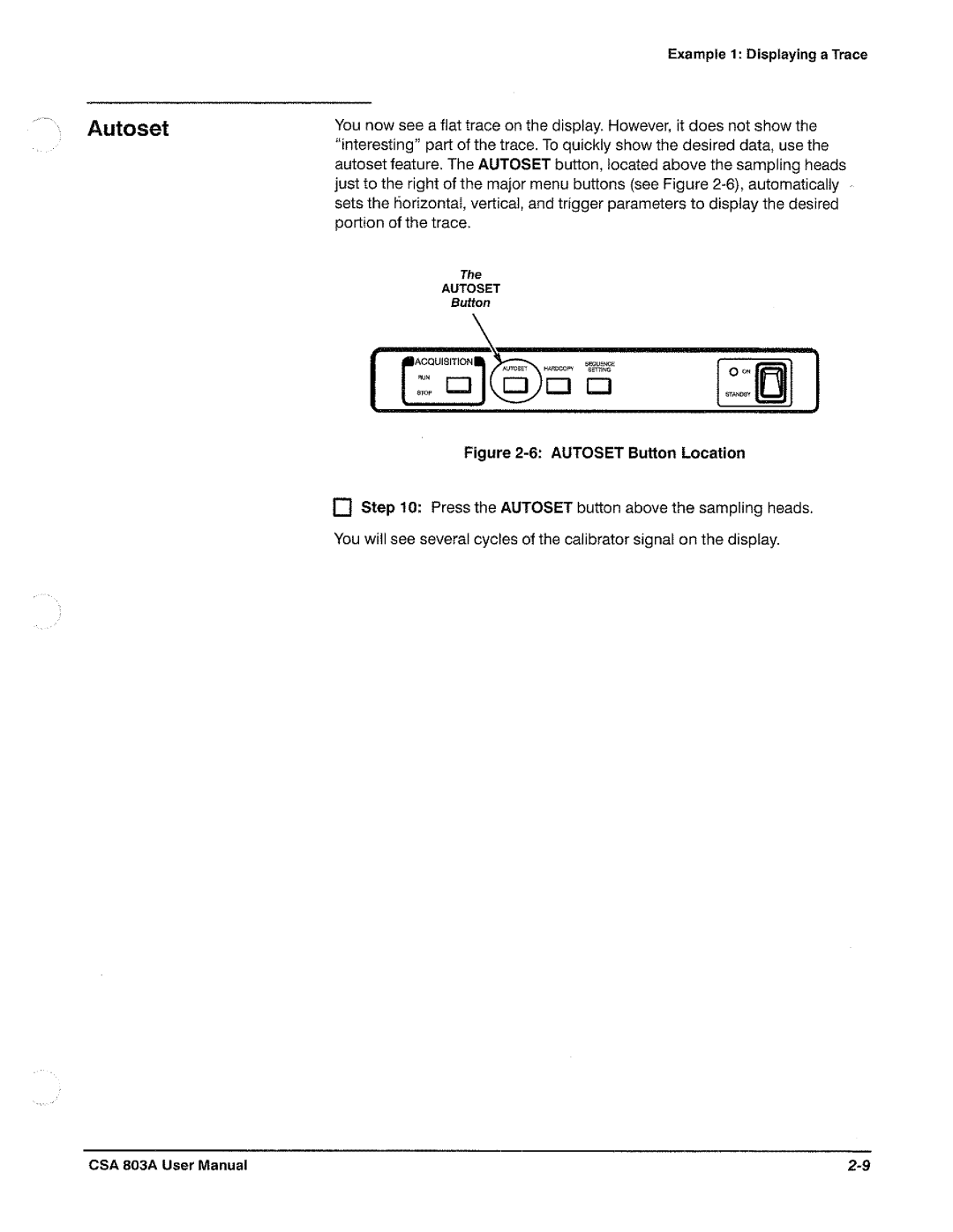 Tektronix CSA 803A manual 