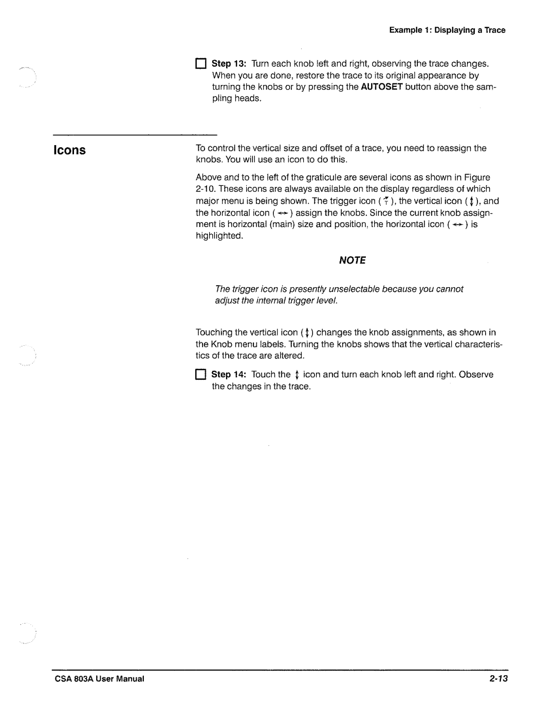 Tektronix CSA 803A manual 