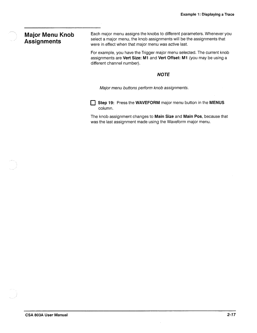 Tektronix CSA 803A manual 