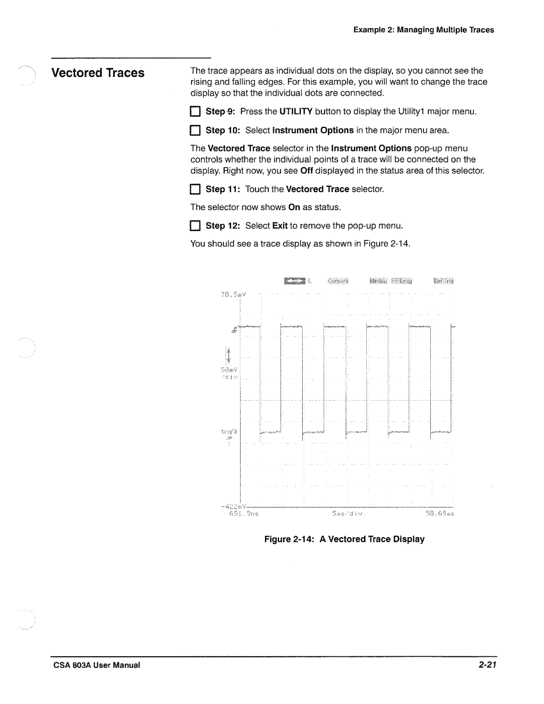 Tektronix CSA 803A manual 