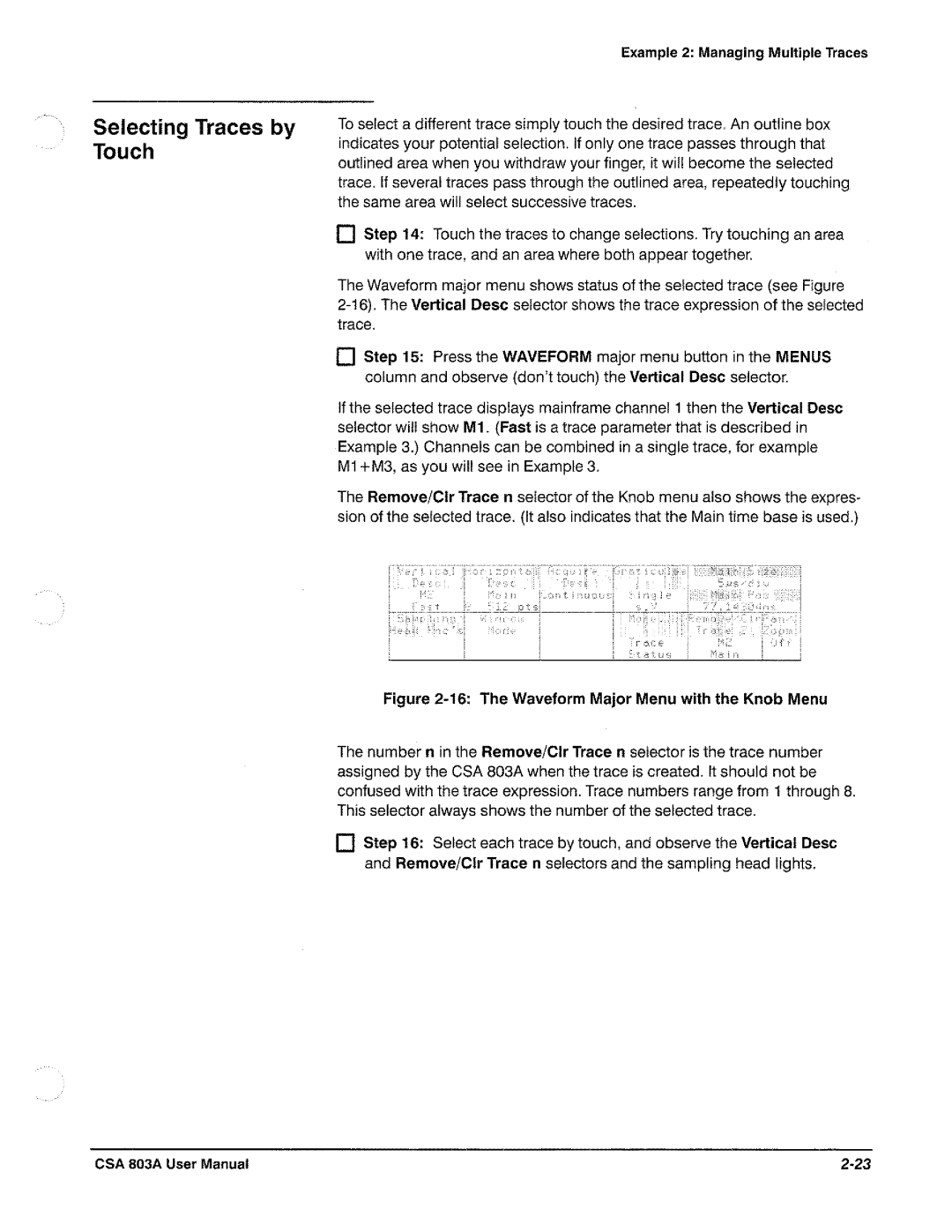 Tektronix CSA 803A manual 