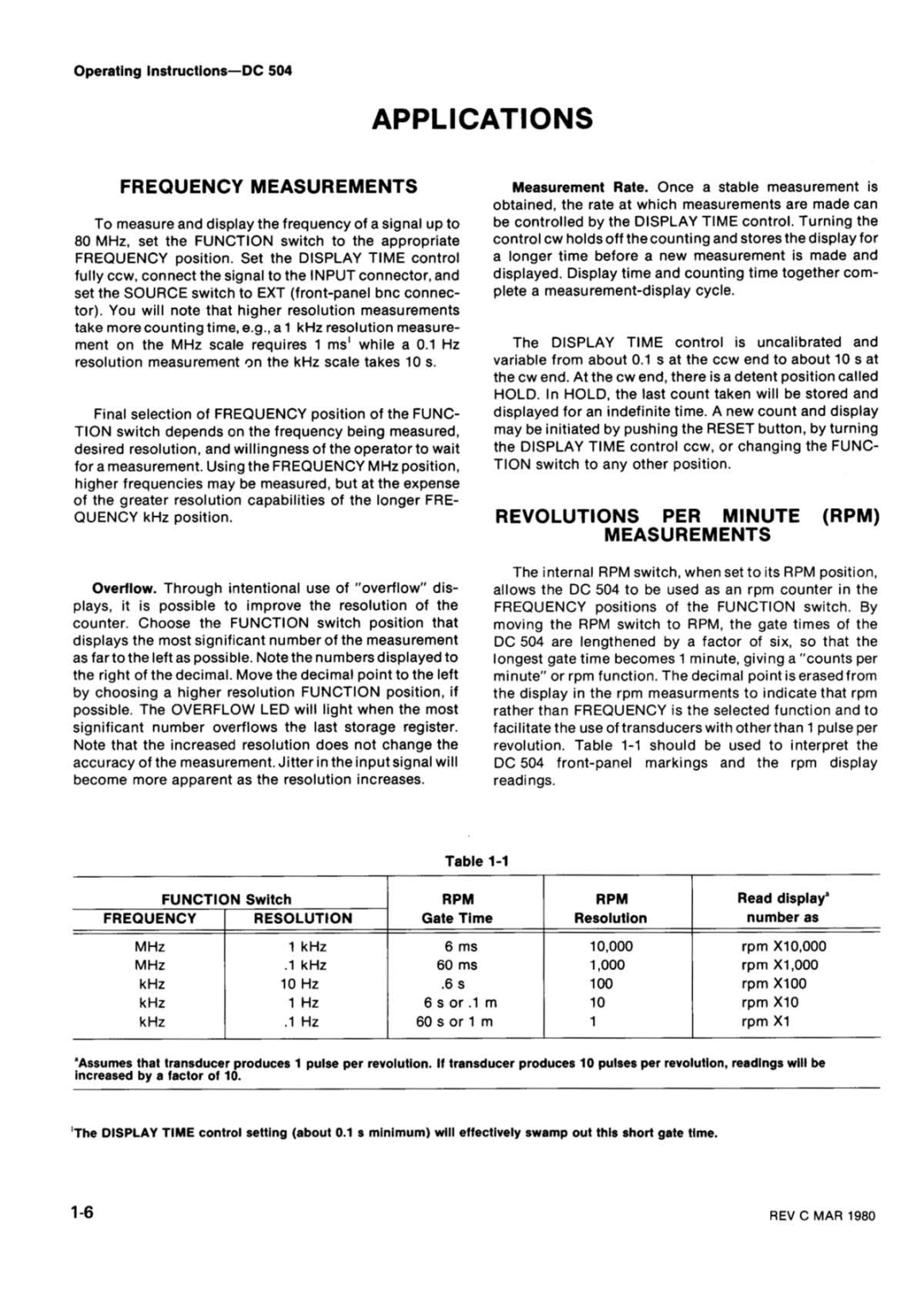 Tektronix DC 504 manual 