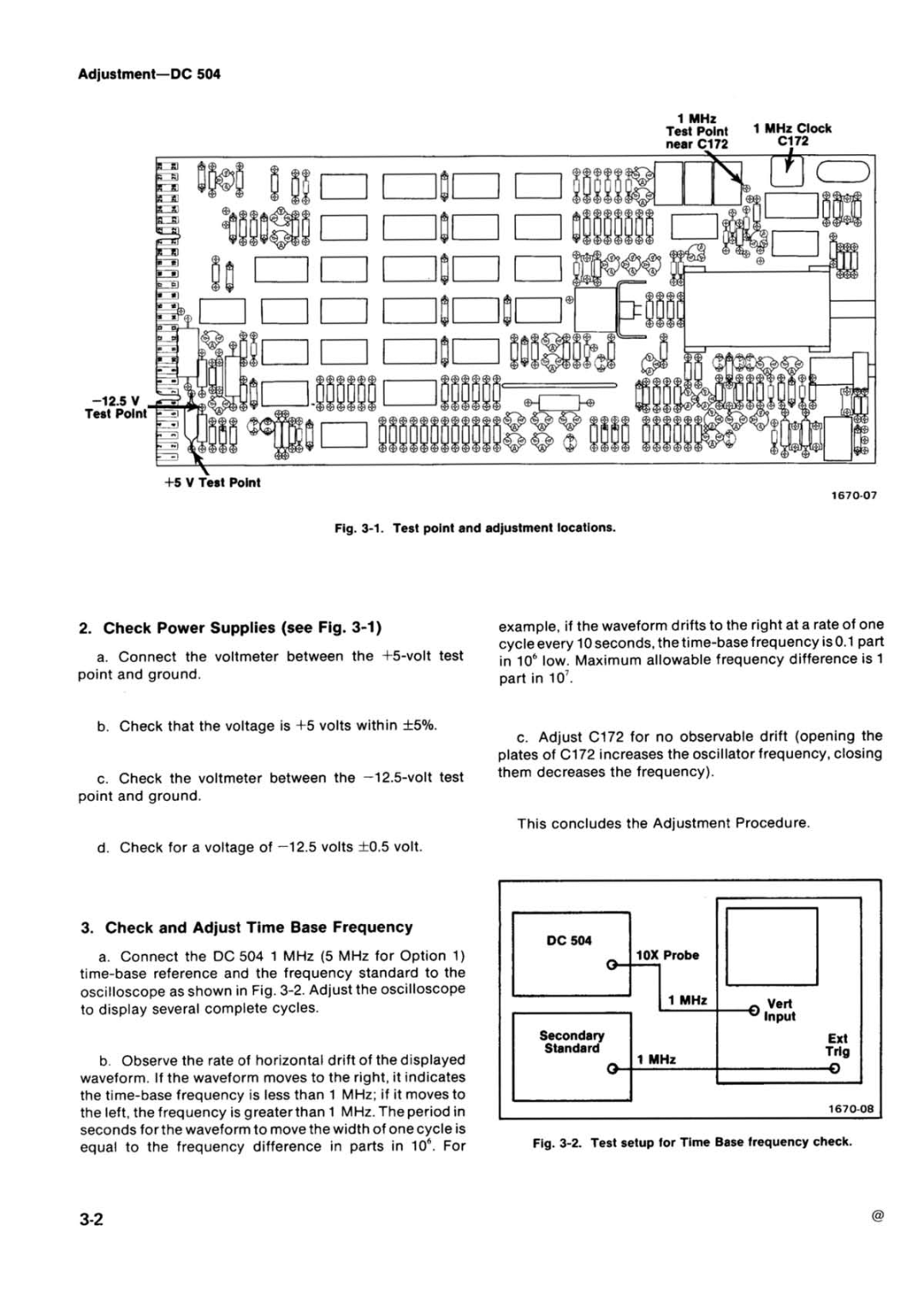 Tektronix DC 504 manual 