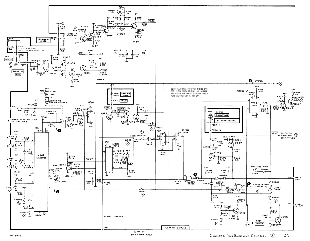 Tektronix DC 504 manual 