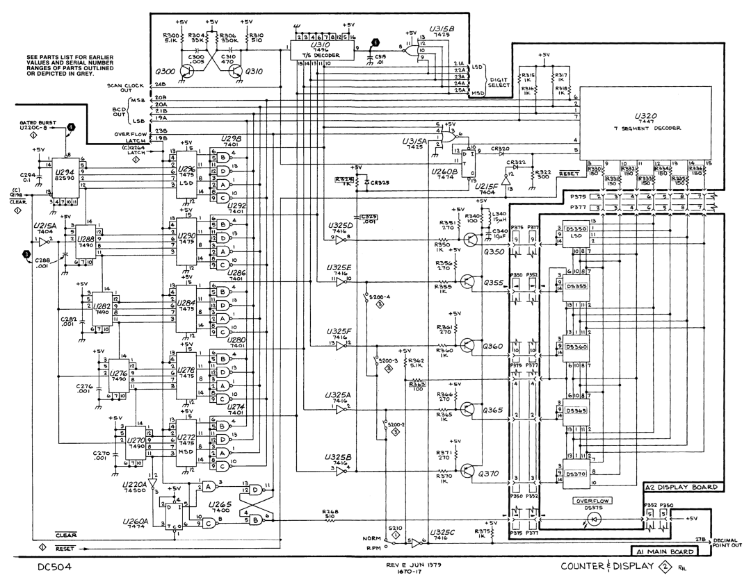 Tektronix DC 504 manual 