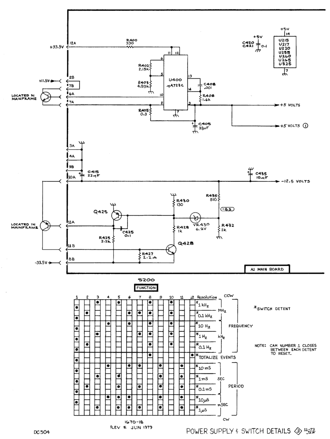 Tektronix DC 504 manual 