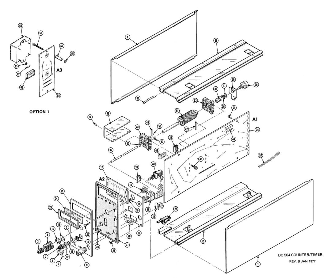 Tektronix DC 504 manual 