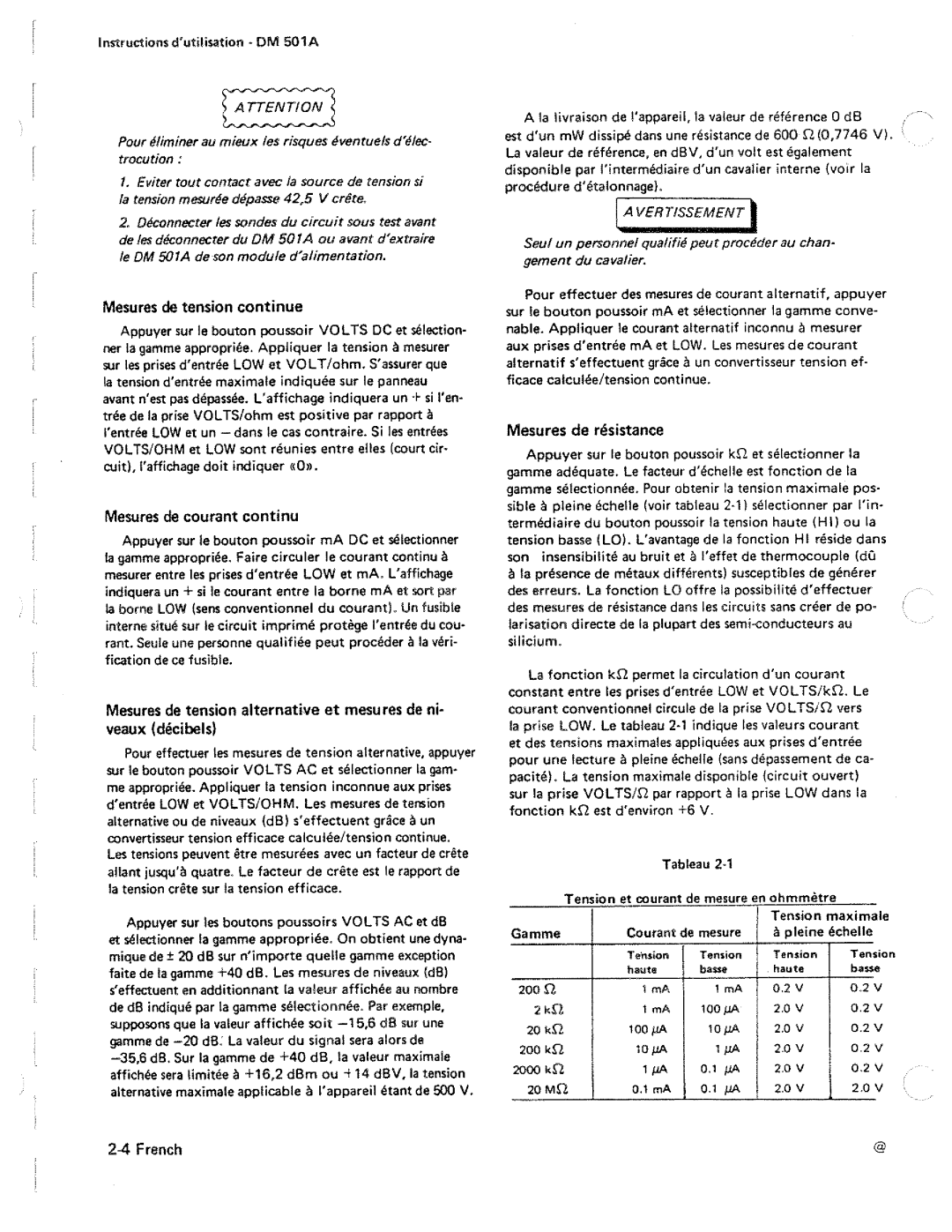 Tektronix DM 501A manual 