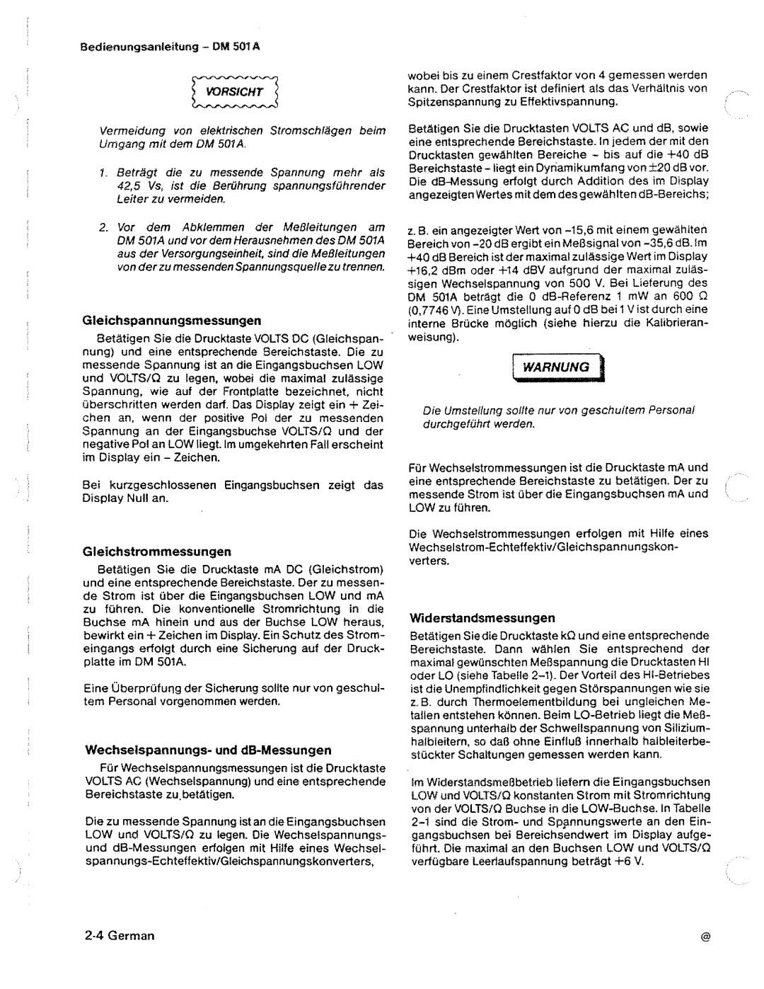 Tektronix DM 501A manual 