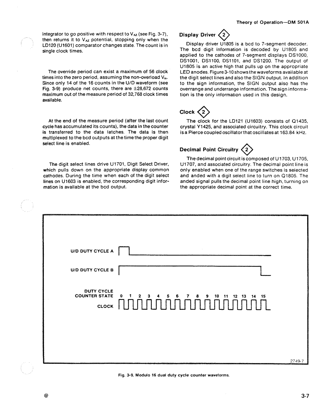 Tektronix DM 501A manual 