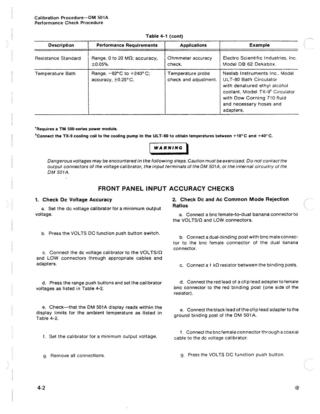 Tektronix DM 501A manual 