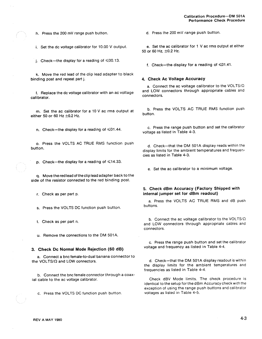 Tektronix DM 501A manual 