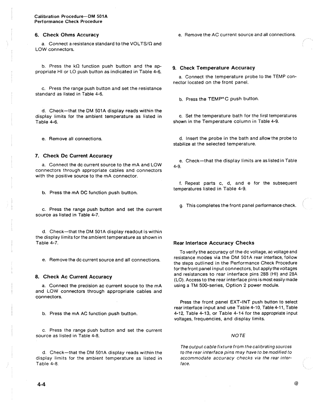 Tektronix DM 501A manual 