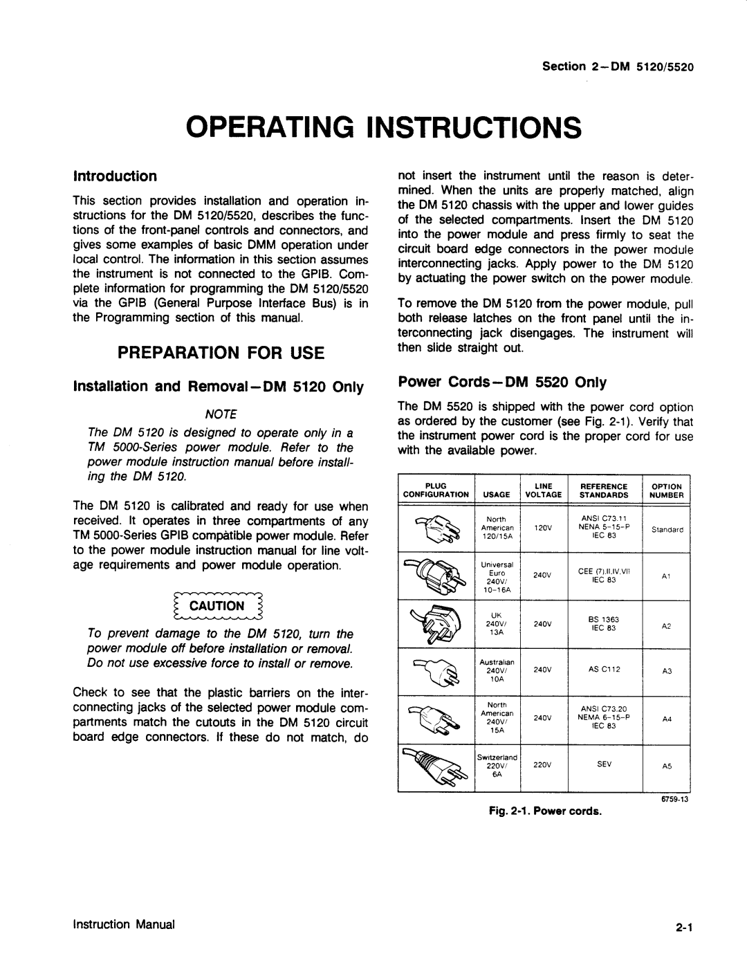 Tektronix DM 5120, DM 5520 manual 